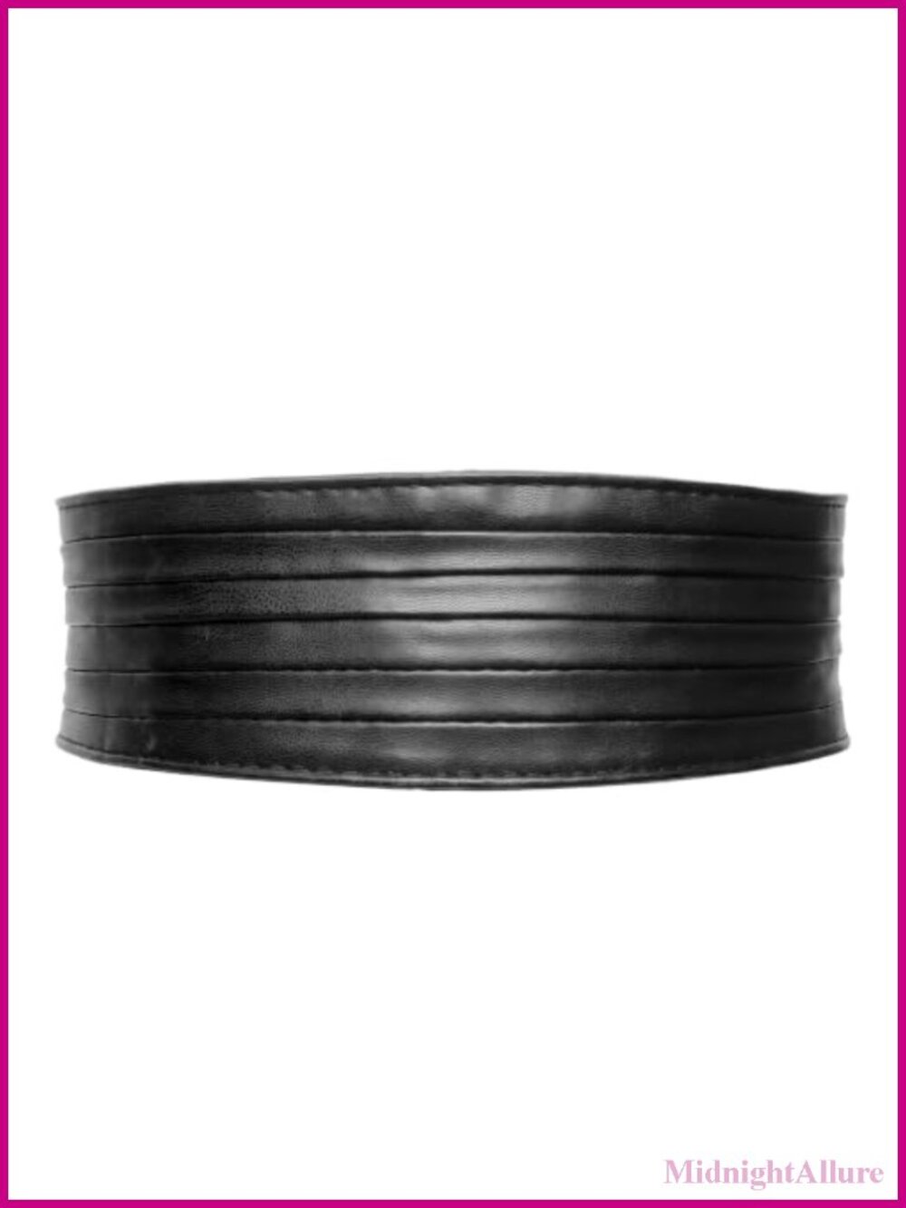 Wide Elastic Belt Faux Leather Waist Cinch for Dresses
